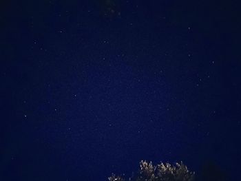 Low angle view of star field at night