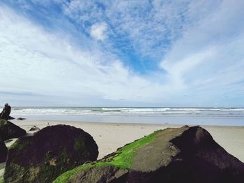 Scenic view of sea against sky