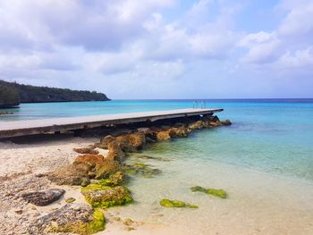 Scenic view of sea against sky