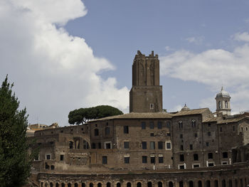Low angle view of historical building against sky