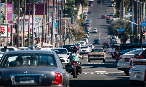 Traffic on road