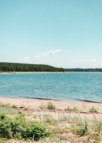 Scenic view of sea against sky