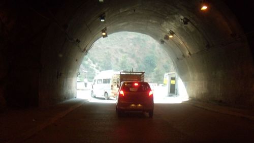 View of empty tunnel