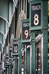 Low angle view of information sign