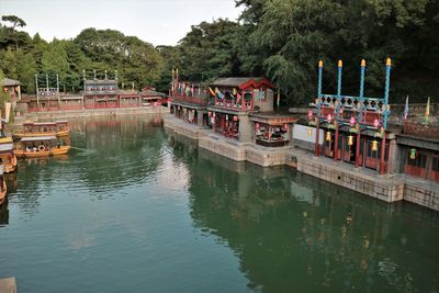 View of bridge over river