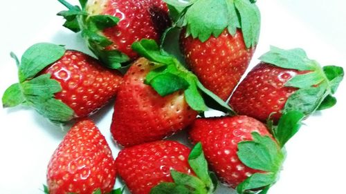 Close-up of strawberries