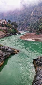 Scenic view of river against sky