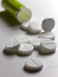 Close-up of spoon on table