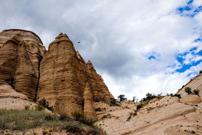 Rock formations against sky