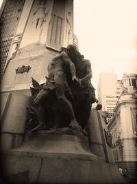 Low angle view of statue