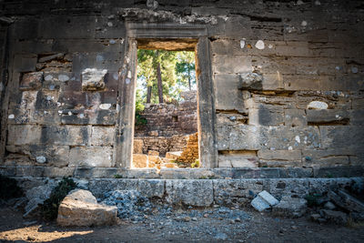 View of abandoned building