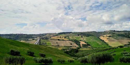 Scenic view of landscape against sky