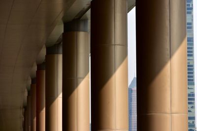 Columns in corridor