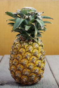 Close-up of bananas on table