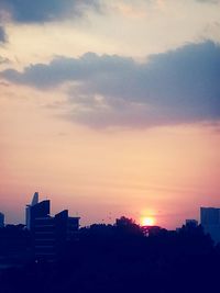 Scenic view of sky at sunset