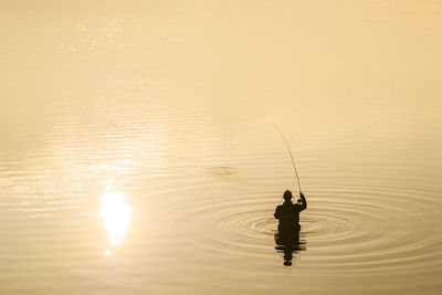 Person fishing