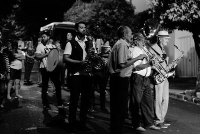 Group of people playing guitar