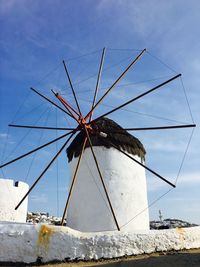 View of windmill against sky