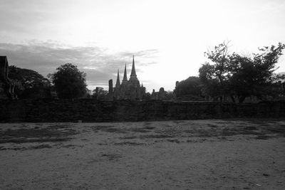 View of temple against sky