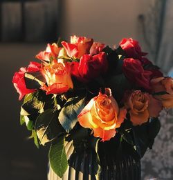 Close-up of rose bouquet