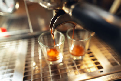 Close-up of drink on table