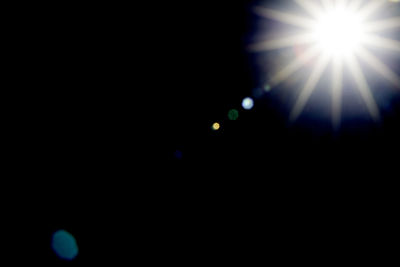 Scenic view of sun in sky