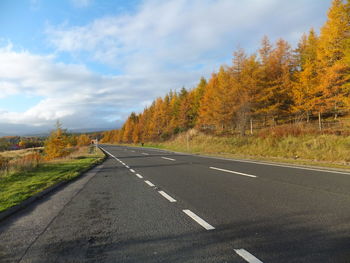 Road passing through landscape