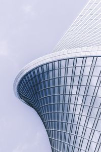 Low angle view of modern building against sky