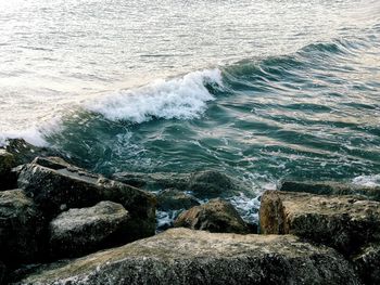 Close-up of sea against sky