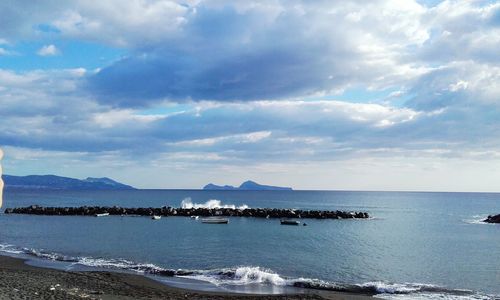 Scenic view of sea against sky