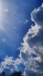 Low angle view of clouds in sky