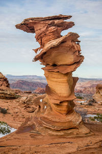 View of rock formations