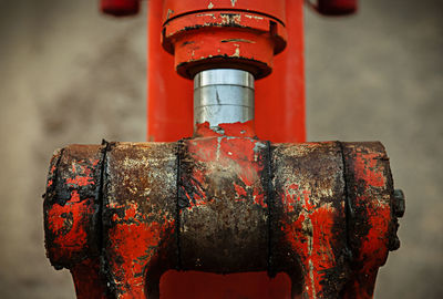 Close-up of machine part