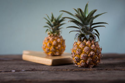 Close-up of fruits on table