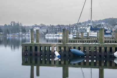 Boats in river