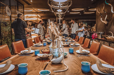 People in restaurant