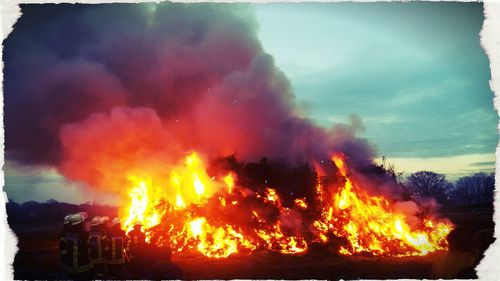 Bonfire at night