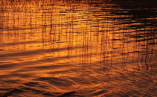 Full frame shot of lake during sunset