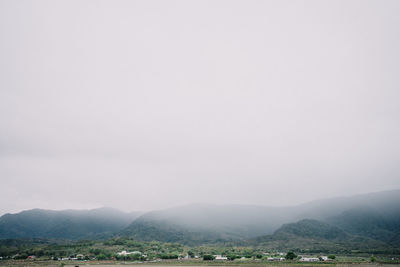 Scenic view of landscape against sky