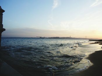 Scenic view of sea against sky