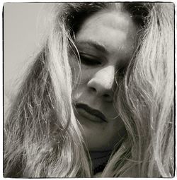 Close-up portrait of young woman