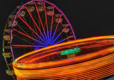 Ferris wheel at night