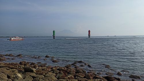 Scenic view of sea against sky