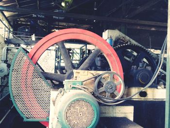 Close-up of old abandoned bicycle