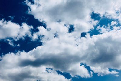 Low angle view of clouds in sky