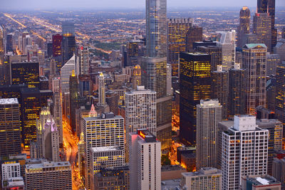 Aerial view of a city