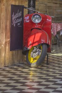 Red vintage car