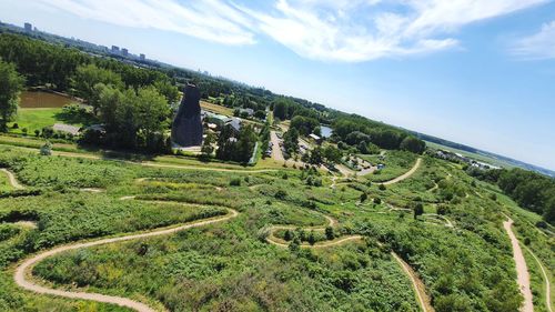 Scenic view of landscape against sky