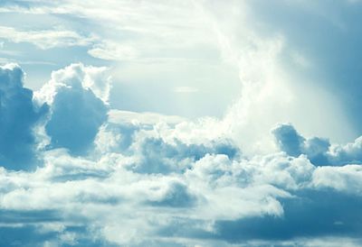 Low angle view of clouds in sky