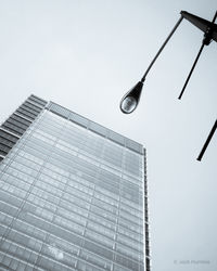 Low angle view of modern building against sky